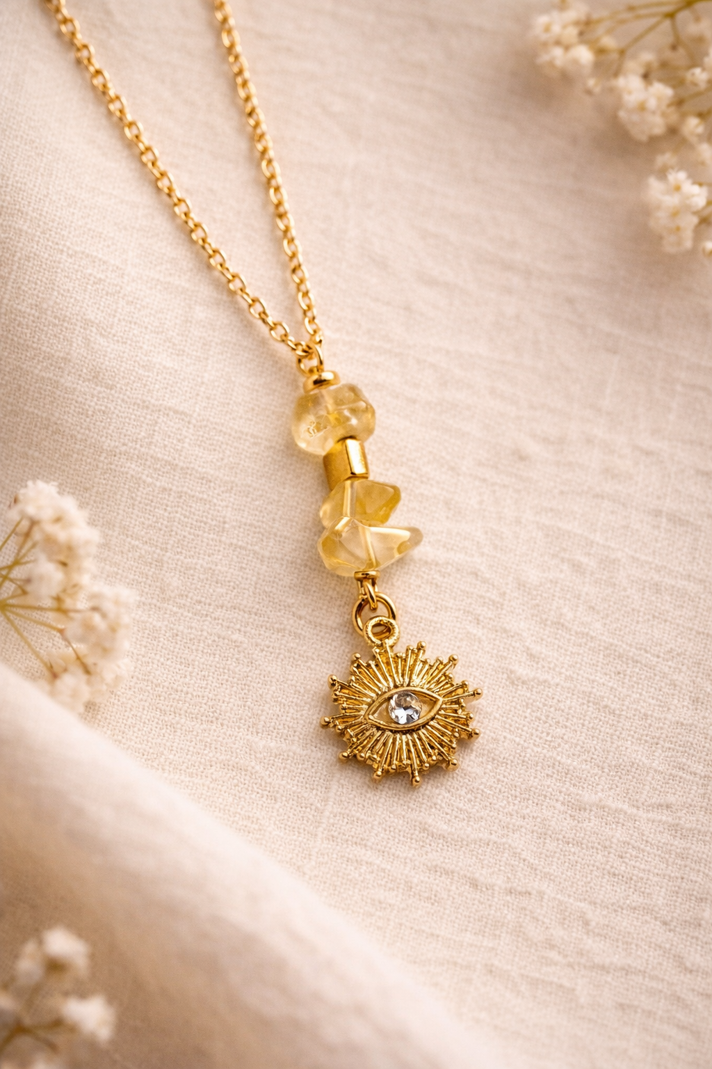 Collier Soleil Intérieur – Citrine