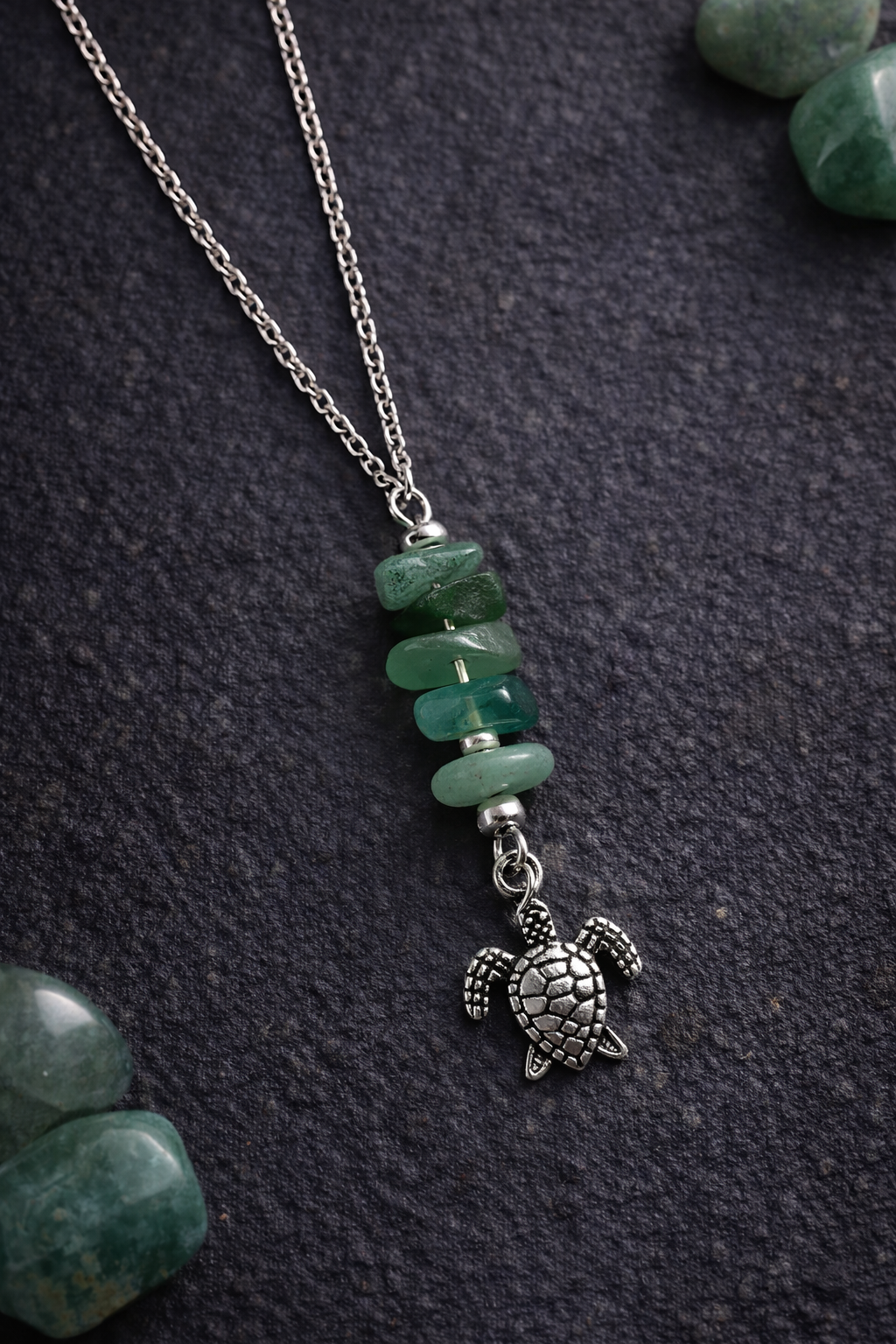 Collier Chemin Paisible – Aventurine Verte