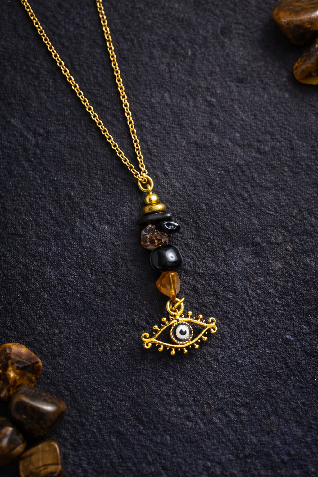 Collier Œil Gardien – Œil de Tigre