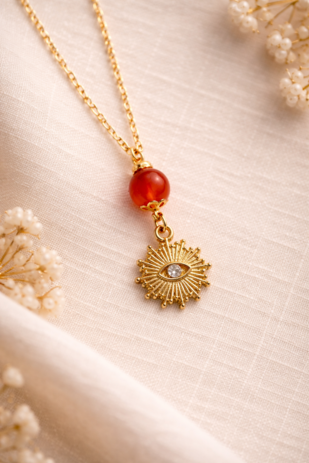 Collier Feu Intérieur – Cornaline