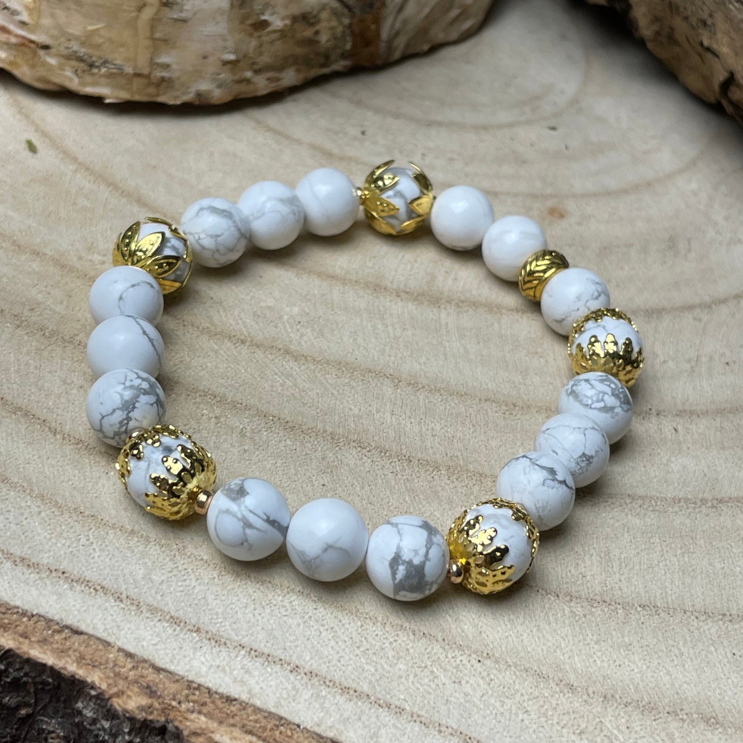 Bracelet "Patience" en HOWLITE