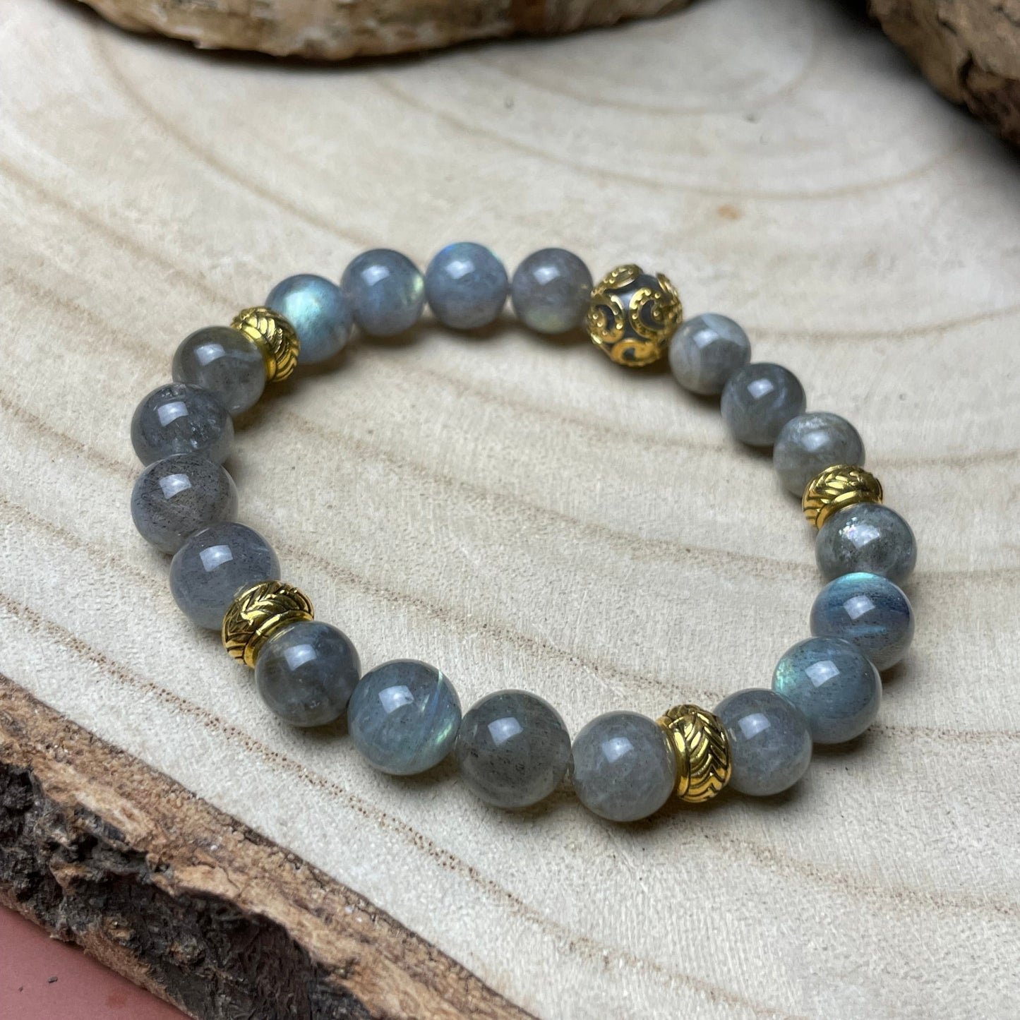 Bracelet "Protection" en LABRADORITE AAA