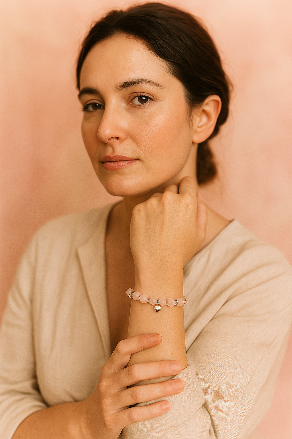 Bracelet “Ancrées Ensemble” – Édition Octobre Rose