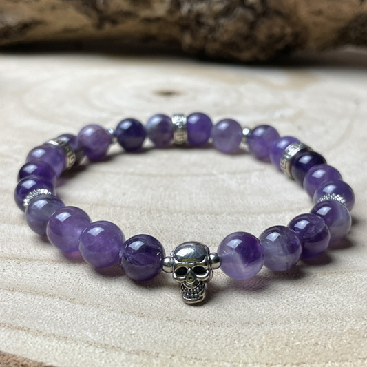 Bracelet " Esprit libre " en AMETHYSTE