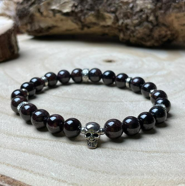 Bracelet " Feu intérieur " en GRENAT