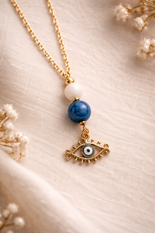 Collier Vision Claire – Apatite & Sélénite