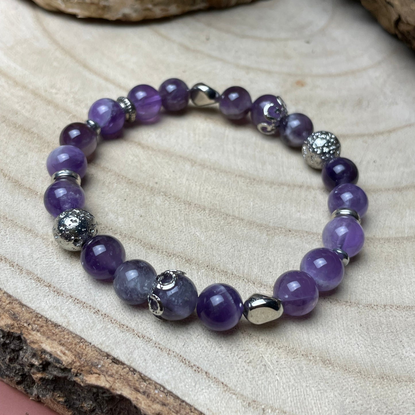 Bracelet "Anti-stress" en AMETHYSTE